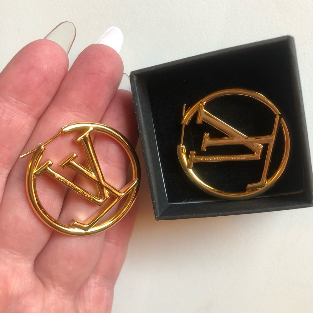 Gold hoop earrings